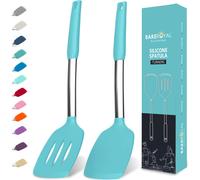 Set de esptula de silicona bakeroyal - esptulas de torner de silicona resistente al calor 600F - Sptulas de silicona slidas y slidas para cocina