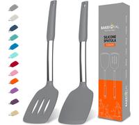 Set de esptula de silicona bakeroyal - Sptulas de Turner Silicona Resistente al calor de la silicona 600F - Sptulas de silicona slidas y slidas