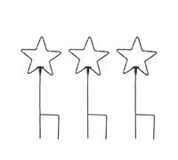 Set de estacas led de jardín lumineo navidad estrellas ø 15 x 42,5 cm microled 3 piezas