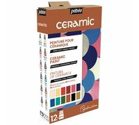 Pebeo 757451 Juego de explorador de cerámica, surtido, 12 x 20 ml