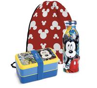 Set de fiambrera con botella térmica mickey mouse forever & ever + bo