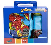 Set de fiambrera rectangular y botella sport de 380 ml de Spider-man