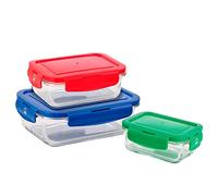 Set de Fiambreras Benetton Vidrio de Borosilicato (3 pcs)