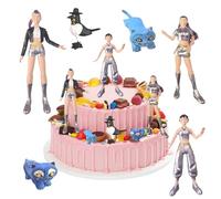 Set de Figuras Coleccionables Demon, 6 Piezas Kp0p Dem0n Hu-nters estatua, Figuras de anime kp-0p D-emon, Dem0n Hu-nters muñecas, KPop Merch Figuras de Cazadores, Decoración de cupcakes para niños