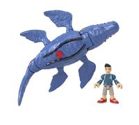 Set de figuras de Mosasaurus y Kenji del Cret?cico Jurassic World Camp de Imaginext