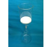 Set de filtración de laboratorio con matraz Erlenmeyer y embudo filtrante Buchner de 500 ml, junta 24/40, filtro grueso incluido(5LFlask 2000mlFunnel)