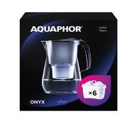 Set De Filtros De Agua AQUAPHOR Onyx Con 6 CARTUCHOS MAXFOR+, Negro