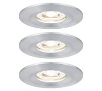 Set de focos LED empotrables Nova Mini (12 W, Aluminio, 3 ud., Blanco cálido)