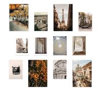 Set de Fotografía de Paisajes Urbanos: 12 Impresiones (4 A3, 8 A4) - Diseño Urbano, Sin Marcos, Colores Vibrantes - Perfecto para Decoración del Hogar, Impresiones de Arte de Pared, Póster, Decorac...