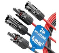 Set De Fotovoltaicos Absina De Cabos Solares MC4 4mm² / IP67 (2m)