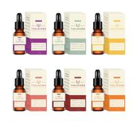 Set De Frutas Aceites Aromáticos Esenciales 6 Piezas Aceite De Frutos Perfumados Premium Para Difusor Para Humidificador, Masaje, Purificador Manzanas Verdes, Cereza, Lichis, Uvas, Piñas, Mango