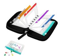 Set de fundas impermeables para pastillas Pastillero Semanal Reutilizable | Estuche de Viaje para Pastillas para comprimidos y suplementos, hogar, viaje, bolso, bols