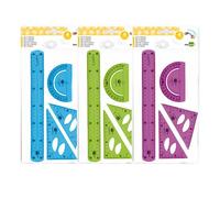 Set de Geometría Liderpapel 4 Piezas Plástico Flexible