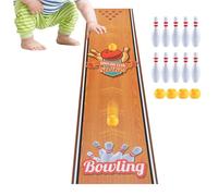 Set De Golf De Mesa,Alfombra Tri-Plegable para Múltiples Jugadores | Juego De Mesa De Curling Y Bolos - para Sala Dormitorio Apartamento Fiesta Aula Niños Adolescentes Amigos Compañeros De Clase