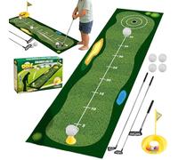 Set de Golf Infantil - Juego con Retorno Automático de Pelota - Estación de Entrenamiento Completa Interior y Exterior - Incluye Palos Retráctiles, Bolas LED Brillantes y Esterilla de Putting