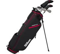 Wilson Profile Medio Conjunto Hombre GRA Juego Completo, Rojo/Negro/Plata, Estándar