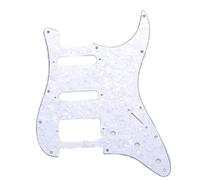 Set de guitarra eléctrica Pickguard Adecuado Para Protector Frontal De Golpeador De Guitarra Eléctrica SSH ST SQ(Pearl A)