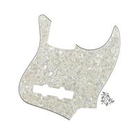 Set de guitarra eléctrica Pickguard Tornillos Para Golpeador De Bajo Eléctrico Piezas De Bajo De 4 Cuerdas 7 Colores A Elegir(4Ply A)