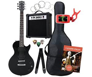 Set de Guitarra Eléctrica Rocktile L-Pack Black con Amplificador, Funda