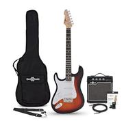 Set de Guitarra Eléctrica Zurda LA + Amplificador Sunburst