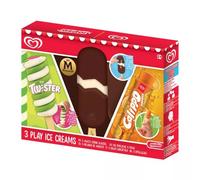 Conjunto Oficial de Helados Frigo Casdon para Juegos de simulación. Incluye 3 Helados Frigo de Juguete. Ideal para Juego de Roles. Apto para niños a Partir de 2 años
