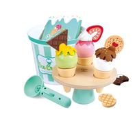 Set de Helados Scoop & Serve de Hape | Haz tu Propio Helado | Juego de Madera para niños