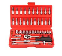 Set de Herramientas con Carraca 46 Piezas 1/4