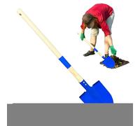 Set De Herramientas Jardín Niños - Rastrillo Madera Hierro 70x16cm Y Pala Punta 72x11.5cm | Juego Exterior Tierra Jardinería Playa Actividades Plantación Juguete Resistente