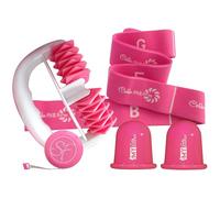 Set de Herramientas para Masaje Stephanie Franck Beauty N. 3 - incluye 1 Rodillo de Masaje My Body Shaper, 2 Ventosas My Cellu Shaper (5,5 cm), 1 Banda Elástica para Yoga y 1 Metro