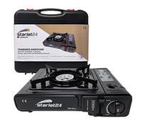 Set de hornillo de gas para camping - Hornillo de gas compacto y potente con maletín de transporte, ideal para actividades al aire libre como camping y senderismo