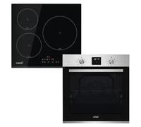 Set de horno y zona de cocción MDS8007C (Volumen horno: 80 l, Negro y Inox)