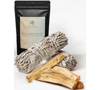 Set de Incienso de Salvia Blanca y Palo Santo: 2X Salvia Blanca, 4X Palo Santo para rituales Limpieza y aromaterapia