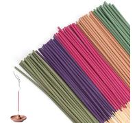 Set de Incienso Natural 200 Varillas, Lavanda Sándalo Salvia Rosa e Incienso 100% Natural sin Productos químicos para Meditación, Yoga, Aromaterapia, Rituales y Relajación