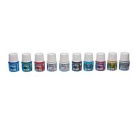 Set de iniciaci n con purpurina para telas Pebeo Setacolor Light Fabrics (10 colores surtidos de 45 ml)