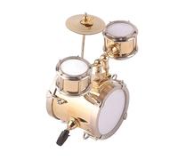 Set de Instrumentos Musicales en Miniatura Tambor de Réplica Adorno de Batería Regalo