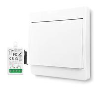 Set de interruptores de luz 230V, Interruptor inalámbrico sin batería, MINI Interruptor de pared impermeable inalámbrico, Alcance hasta 150m, Interruptor inalámbrico para luminarias 110-250V 10A 1200W