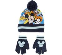 Set De Invierno Guantes Y Gorro con Pompón Mickey Mouse and Friends Infantil
