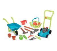 Juguetes Ecoiffier 4585 - Super pack jardín 3 en 1: recortadora, carretilla recortada, cesta y accesorios de jardinería - Herramientas de jardín para niños - Juego al aire libre - a partir de 18 meses