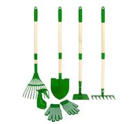 Set de Jardinería para Niños | Set de Excavación con Mango de Madera, de Jardinería Infantil | para Edades 3+ Niños Niñas Exterior Jardín Parque Playa Tierra