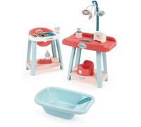 Set de Juego 3 en 1 Ecoiffier para Muñecas 32 cm con Silla Alta, Mesa y Bañera