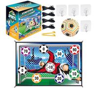 Set de Juego de Fútbol para Niños - Meta Interior y Exterior | Juguete de Lanzamiento para Niños y Niñas | Portería de Tela Flannel, 1 Pelota Incluida, Portátil, Seguro, Divertido, Jardín, Playa, Camp