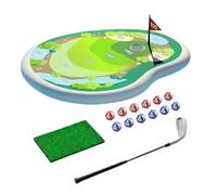 Set De Juego De Golf En La Piscina - Kit De Estera De Entrenamiento Flotante, Tabla De Golf Antideslizante De PVC, Pelotas De Entrenamiento Adhesivas, Juguete De Juego En El Agua | Actividades De