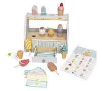 Set De Juego De Helados: Juguetes De Cocina De Madera, Accesorios para Roles De Niños Pequeños, Juegs Educativos De Alimentos, Jueg De Imaginación Creativa, Actividad De Aprendizaje Interactivo | Ex