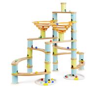 Set De Juego Educativo De Carril De canicas De Madera boppi