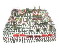 Set de Juego para Hombres del ejército - Paquete de 48 Piezas de para Soldados de Combate, Diferentes posturas de Combate, Figuras de Guerra educativas, Juguetes para de cumpleaños