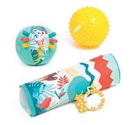 Set de Juegos para el Desarrollo sensorial | Ludi | Juego de Juguetes Especial para el Desarrollo sensorial | Pirámide + Bola con púas + Rodillo Inflable | A Partir de 6 Meses