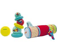 Set de Juegos para el Desarrollo sensorial | Ludi | Juego de Juguetes Especial para el Desarrollo sensorial | Pirámide + Bola con púas + Rodillo Inflable | A Partir de 6 Meses