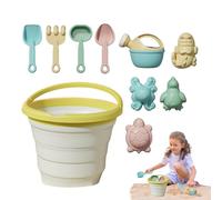 Set De Juguetes De Playa - Juguetes De De Playa | Juguete De | Cubo De Arenas Colaapapibles | Palabras Colocadas con Lata De Riego Y Moldes De Arenas De Animales | Toy De Playas De Viaje P