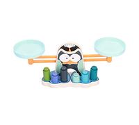 Set de Juguetes educativos de Balance de Animales de Dibujos Animados de Madera Enseñe Habilidades de conteo de matemáticas para niños adecuadas para niños de más de 3 años a