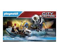 PLAYMOBIL City Action 70782 Policía Mochila Propulsora, detención del ladrón de Arte, Flotante, Juguetes para niños Mayores de 5 años, Flotante, Juguetes para niños Mayores de 5 años